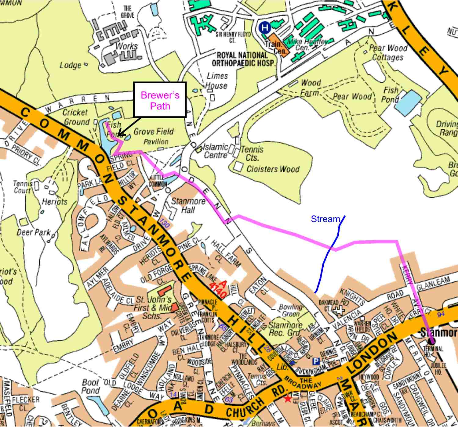 Trail Guide: Stanmore Station to Stanmore Common